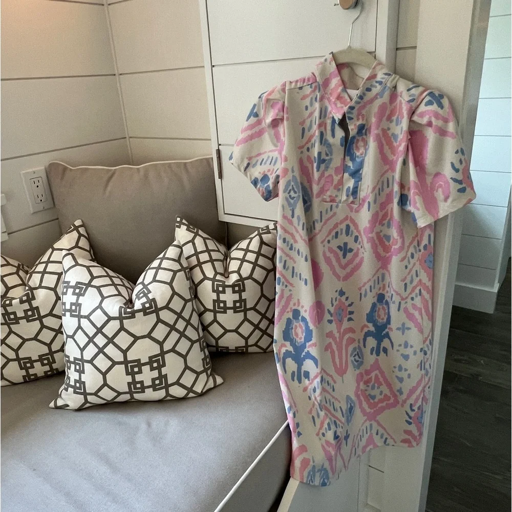 NWOT Dudley Stephens Parker Puff Sleeve Dress in Luxe Stretch - Picture 6 of 10
